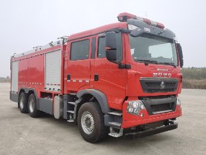 豪沃6噸干粉消防車